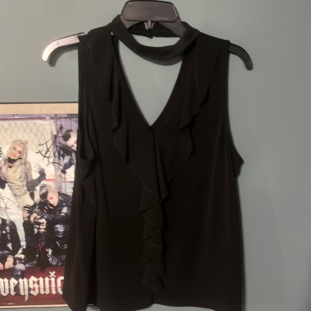Ruffled Tank Blouse